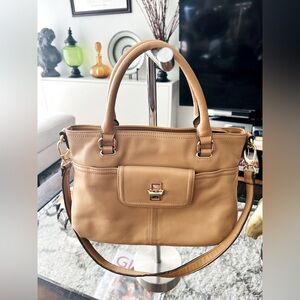 Tignanello Pebble Leather 
Satchel Handbag